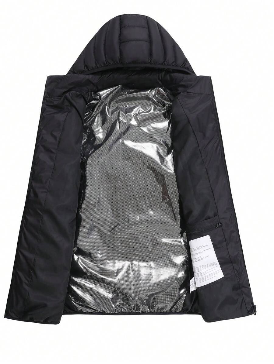 A Smart Heating Jacket Outdoor Thermal Equipment 21 Zone Fiber Heating Four Control Three Autumn-Winter Warming Control Men's Casual Coat