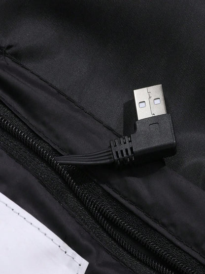 A Smart Heating Jacket Outdoor Thermal Equipment 21 Zone Fiber Heating Four Control Three Autumn-Winter Warming Control Men's Casual Coat