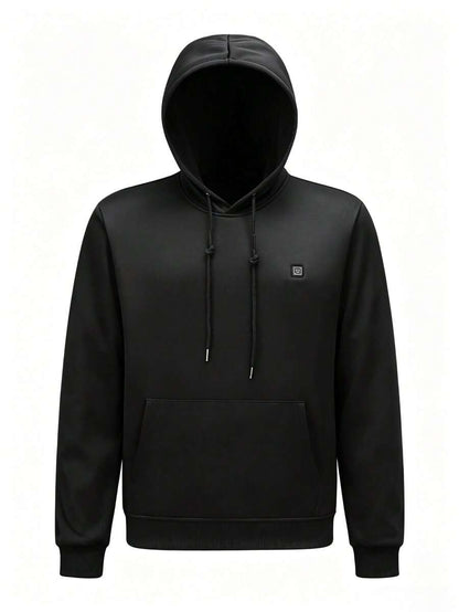 Unisex 8-Zone Heated Hoodie, 3-Level Adjustable USB-Powered Warm Sports Sweatshirt, Suitable For Winter Outdoor Sports And Daily Wear, Power Bank Not Included