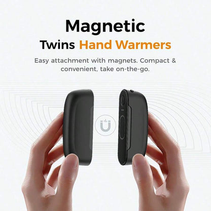 2 Pack Portable Rechargeable Hand Warmers, 2-In-1 Magnetic Pocket Hand Warmers With 3 Adjustable Heat Levels, Lightweight Compact Electric Hand Warmers For Women And Men, Winter Commuting Travel Camping And Daily Use